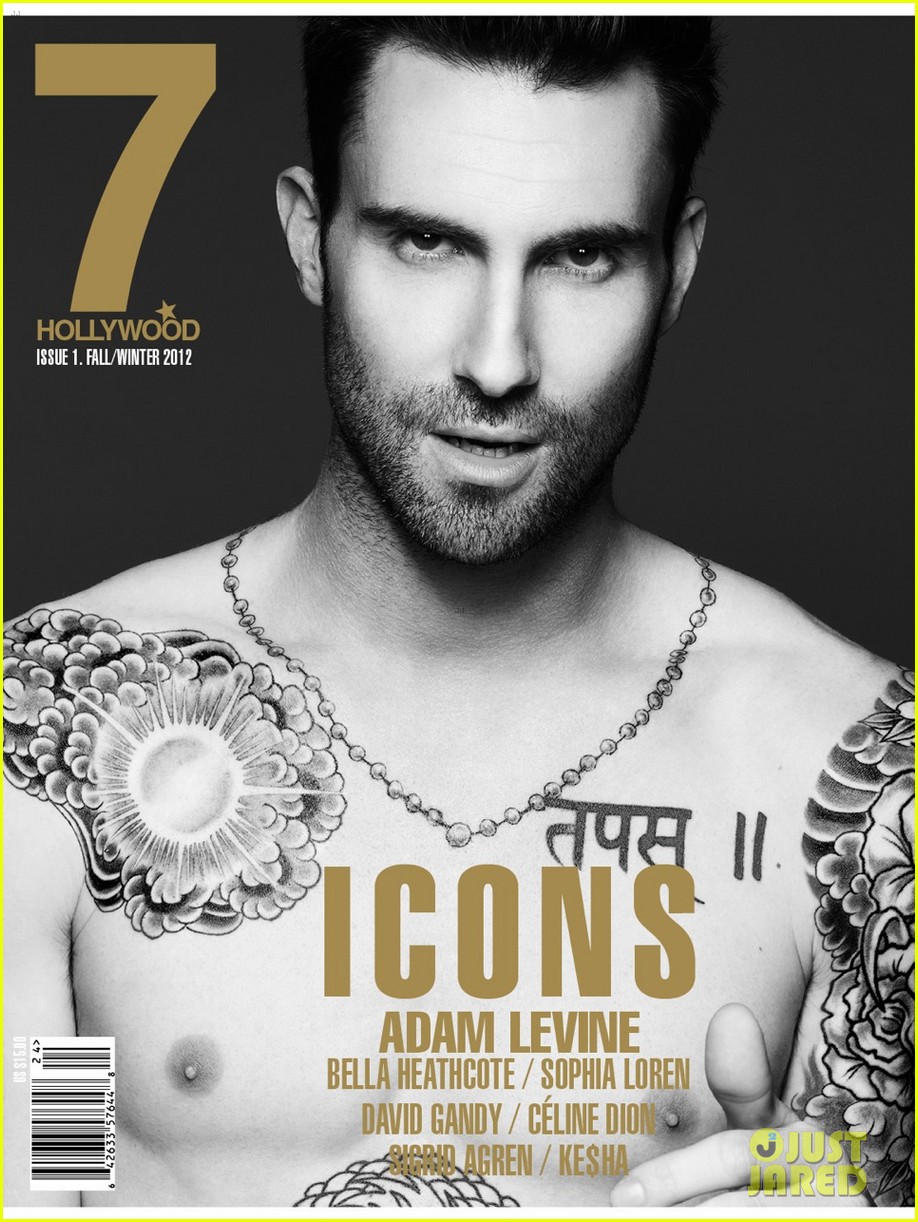 Adam Levine y Celine Dion posan para 7 HOLLYWOOD MAGAZINE. Adam-levine-covers-mens-health-march-2013-03