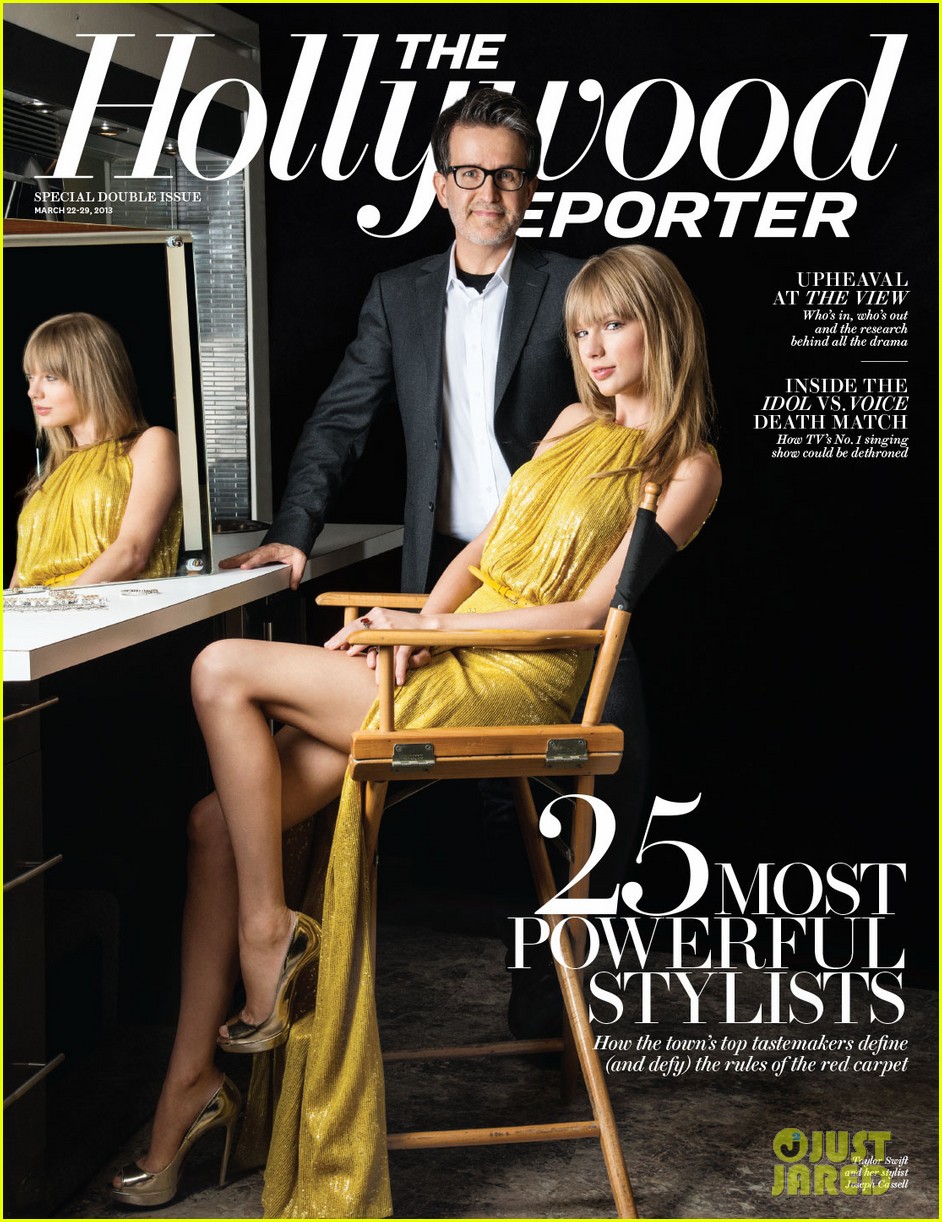 The Hollywood Reporter Magazine 25 Most Powerful Stylists  Jennifer-lopez-taylor-swift-cover-thr-stylists-issue-04