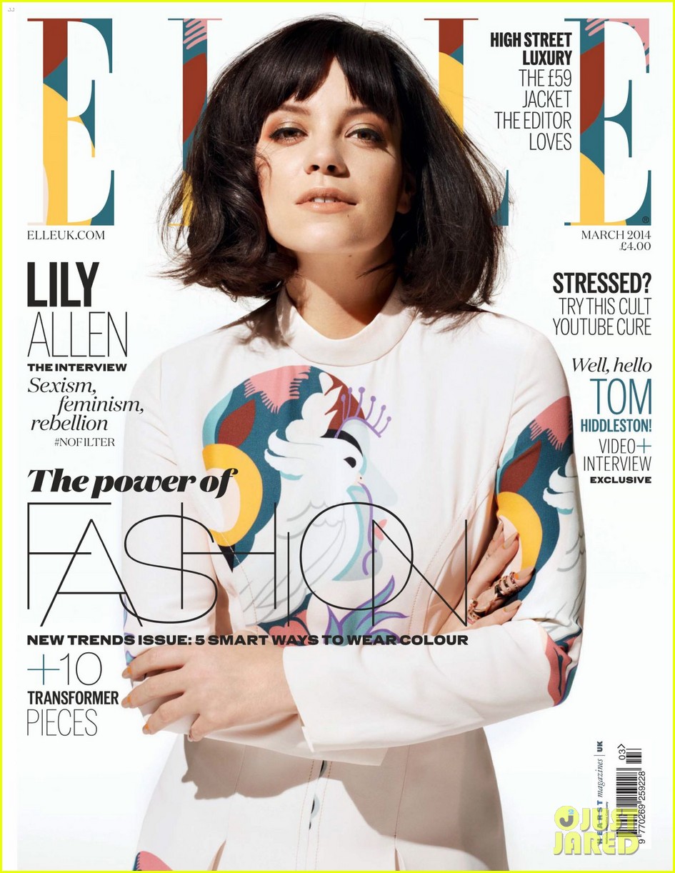 Lily Allen en la portada de ELLE MAGAZINE. Lily-allen-talks-almost-retiring-with-elle-uk-march-2014-01