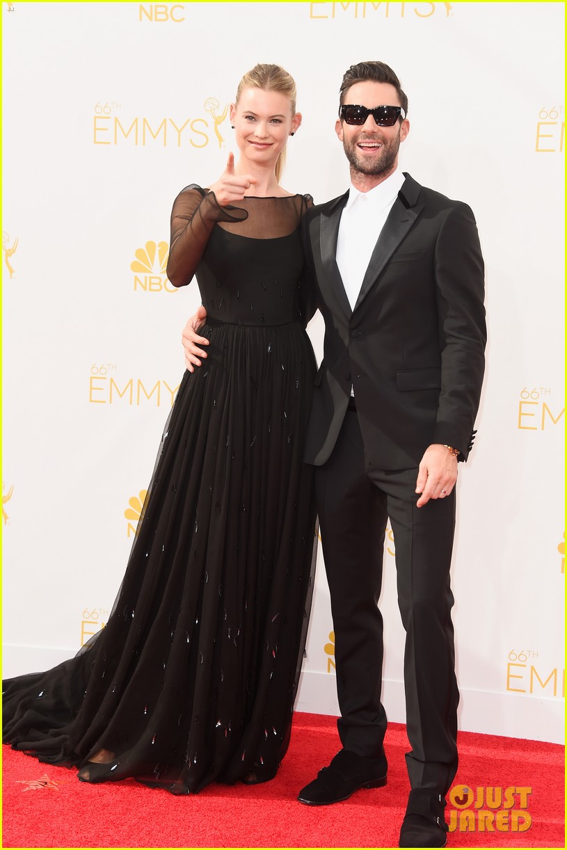 2014 Emmy Awards  Adam-levine-behati-prinsloo-emmys-2014-03