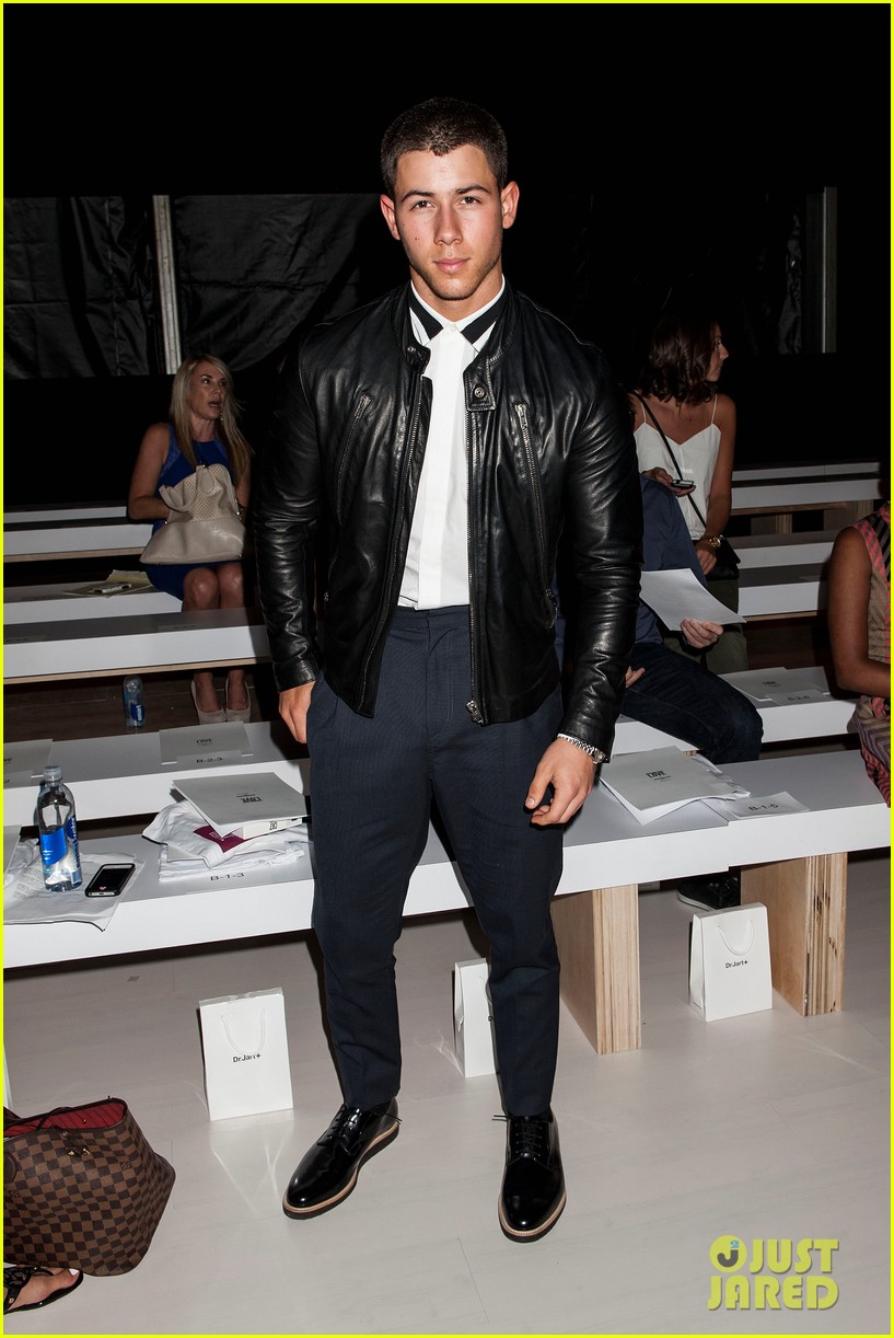 New York Fashion Week 2014  Nick-joe-jonas-richard-chai-fashion-show-05