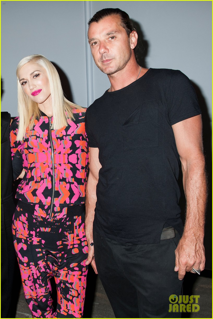 New York Fashion Week 2014  Gwen-stefani-gavin-rossdale-lamb-fashion-show-04