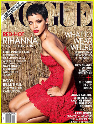 Rihanna por 2da vez en VOGUE MAGAZINE. Rihana-vogue-november-2012-cover