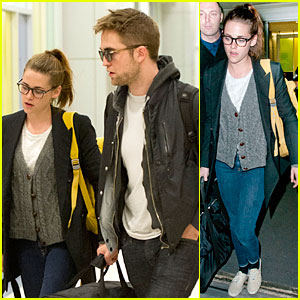 9 Enero - Robert Pattinson y Kristen Stewart recrean Crepúsculo en su vivienda (vídeo) Kristen-stewart-robert-pattinson-day-after-thanksgiving-traveling