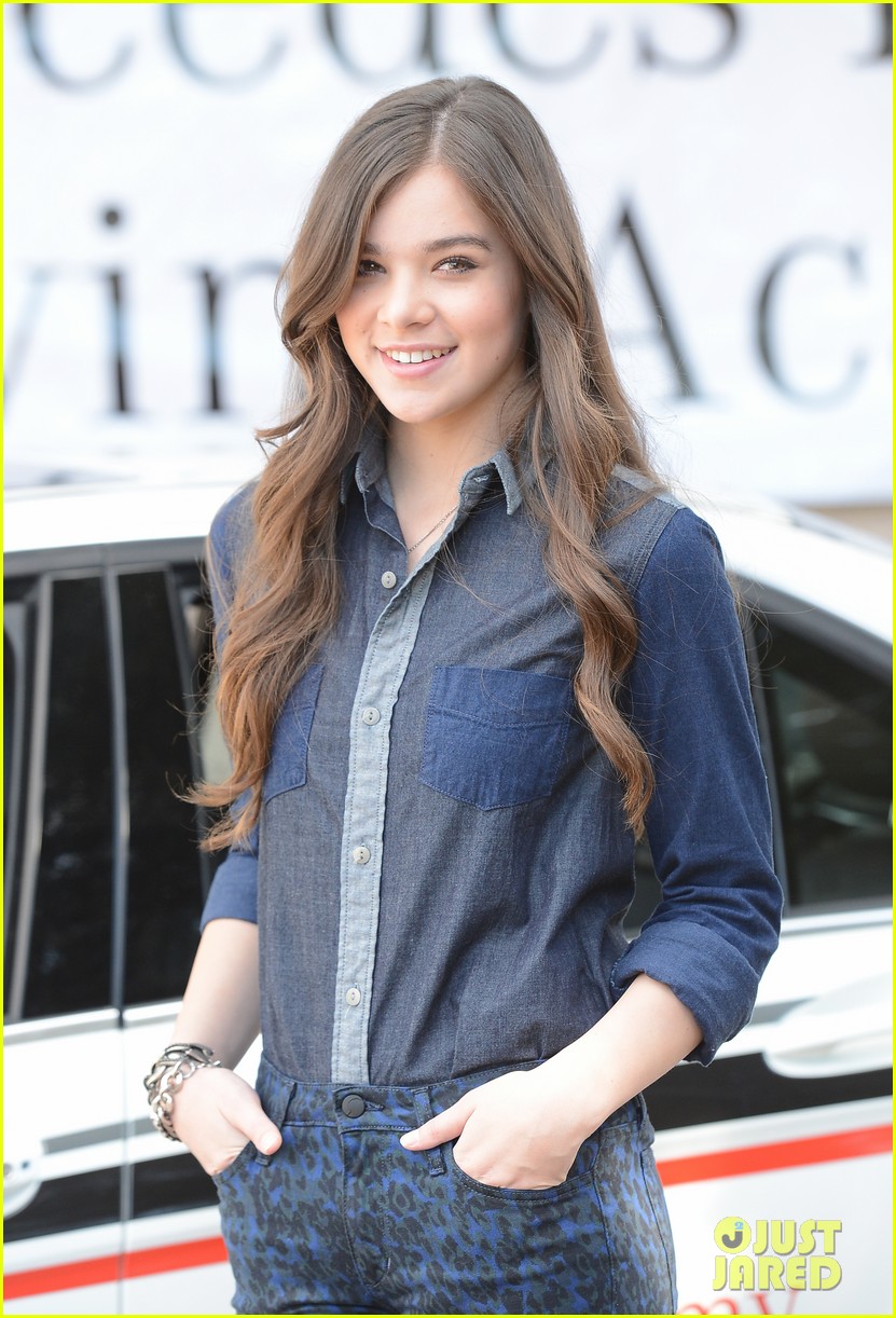 think you can just come waltzing in? Hailee-steinfeld-national-teen-driver-safety-week-kick-off-17