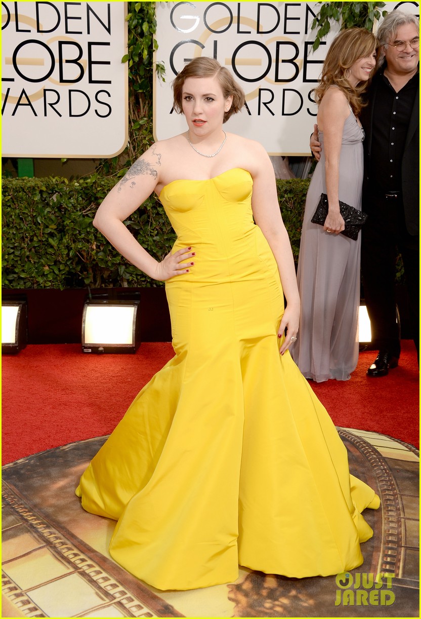 2014 Golden Globes Awards Lena-dunham-golden-globes-2014-red-carpet-04