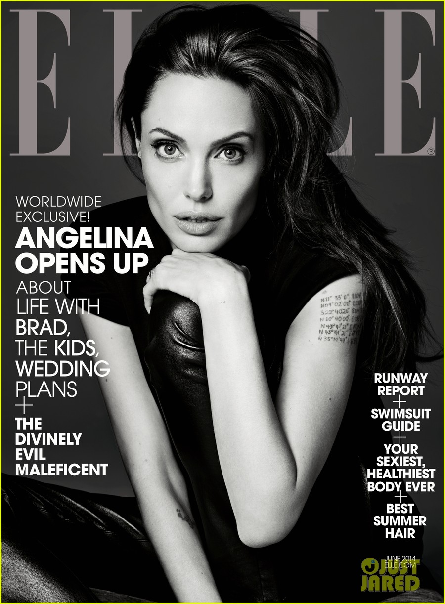 Angelina Jolie para ELLE MAGAZINE. Angelina-jolie-elle-june-2014-cover-01