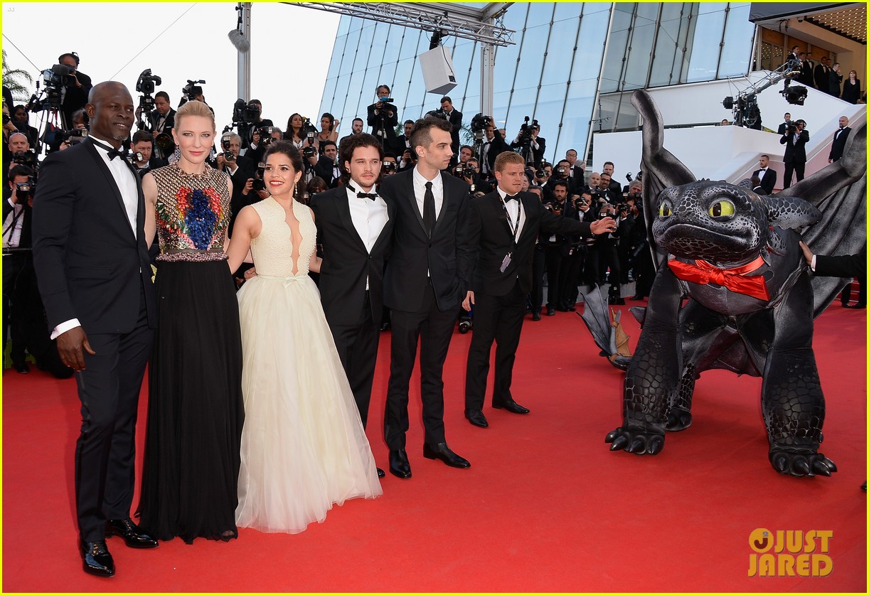 Cannes Film Festival 2014  Cate-blanchett-kit-harington-how-to-train-your-dragon-2-cannes-premiere-09