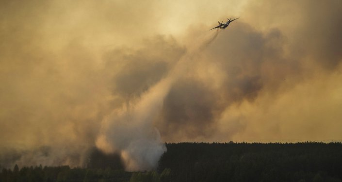 Alerta máxima en cuatro provincias rusas por el incendio en Chernóbil 1036888478