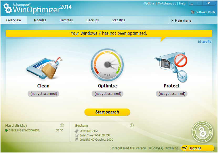 Gratuit Ashampoo WinOptimizer 2014 (100% de réduction) Gratuit ! 2014-02-23_005357