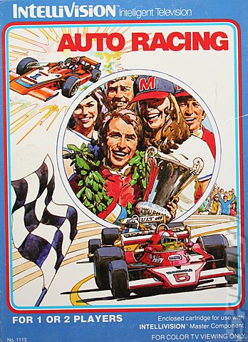 MANUAL JUEGO AUTO RACING - INTELLIVISION _-Auto-Racing-Intellivision-_