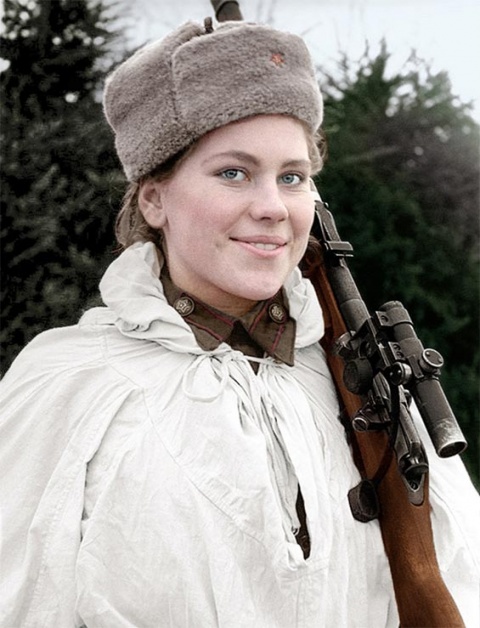 Mujeres francotiradoras del ejercito rojo en la 2da Guerra Mundial Tres-soviet2