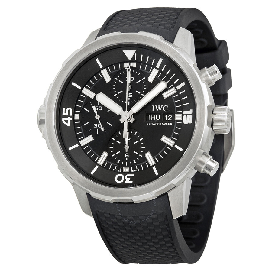 Cherche montre budget 1500-2000e Iwc-aquatimer-chronograph-black-dial-black-rubber-mens-watch-iw376803