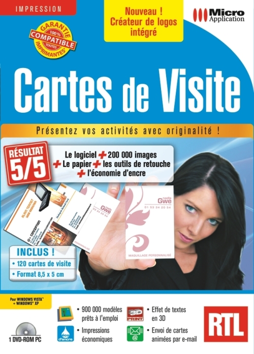 Micro Application : Cartes de visite Edition classic [MU] 1007