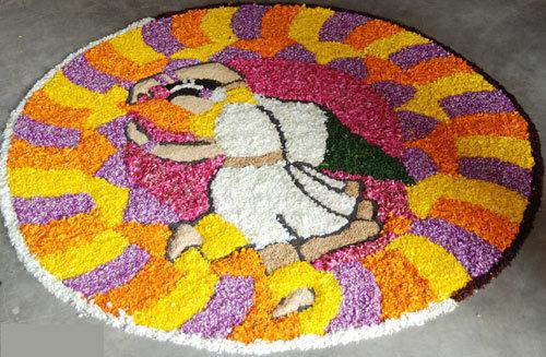 பூக்களுடன் அழகிய ரங்கோலி கோலங்கள்  Flower-rangoli-presents