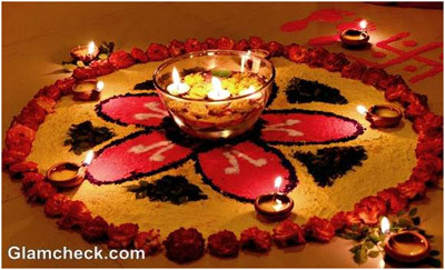 தீபாவளி கோலங்கள்  Diwali-rangoli-designs-with-flowers