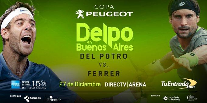 EXHIBITION DEL POTRO et FERRER le 27 décembre à Buenos Aires. PRN