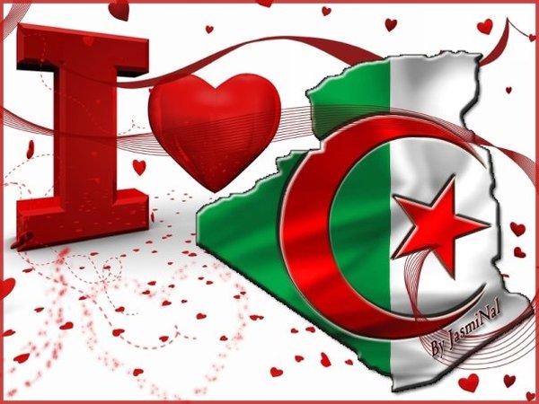 علم الجزائر  I-love-algeria