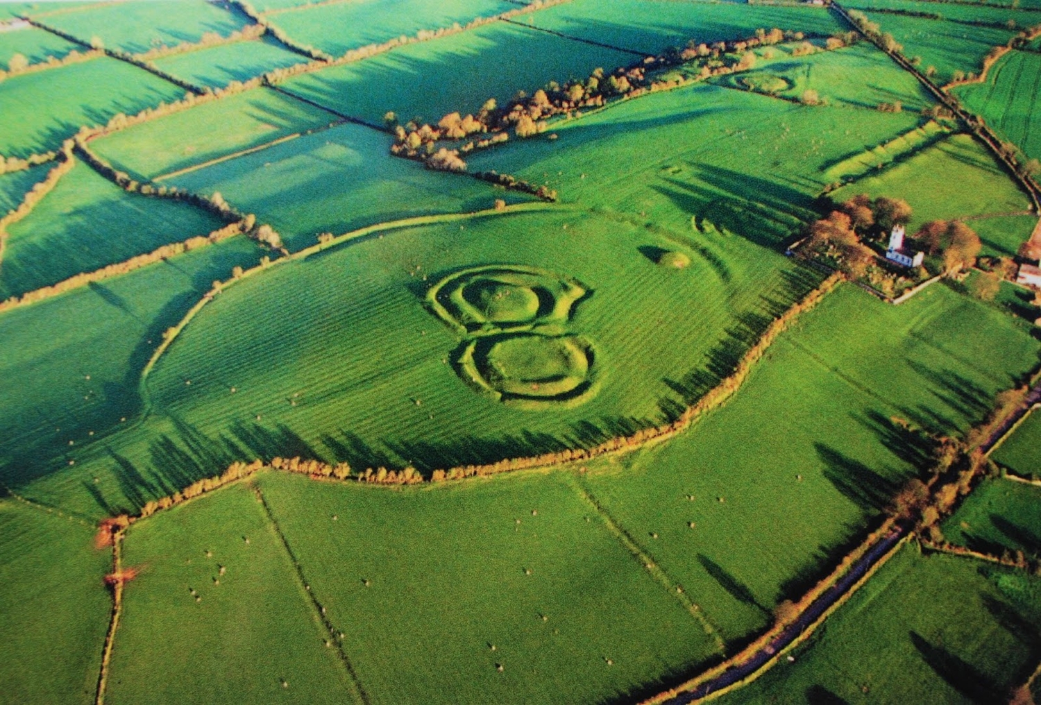 Irish Landmarks - From Limerick to Kilkenny!  Aerial-earth-works-mound