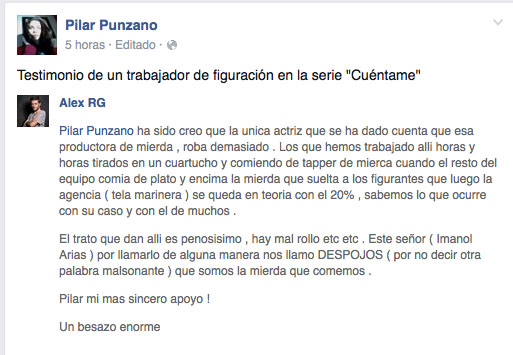 Pilar Punzano y su salida de Cuentame - Sigue la guerra Testimonio