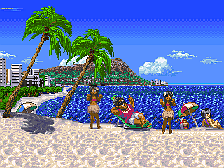 All Stages from Ranma 1/2 Chougi Ranbu Hen [SNES] Rmcrh_waikiki_beach