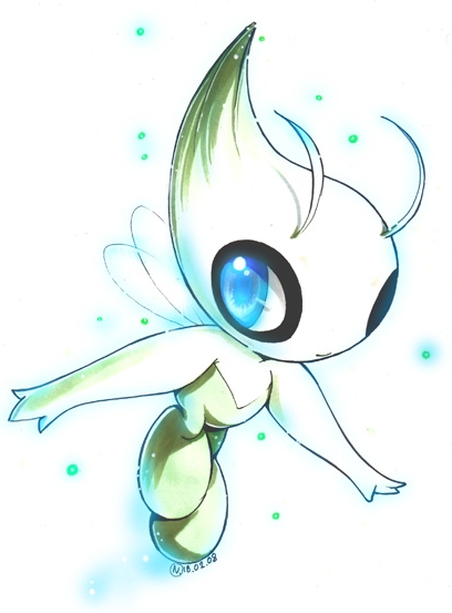 Detalles de los gatos legendarios shinies y de Celebi, revelados en la última edición de CoroCoro Celebi