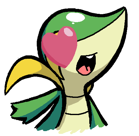 No habrá Pokémon Gris para 3DS Charmed_snivy_by_keijimatsu-d35r4qv