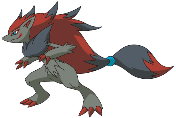 Silueta del Pokemón Z Zoroark-anime