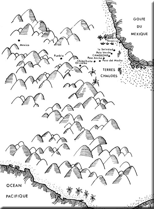 La bataille de Cameron  Carte