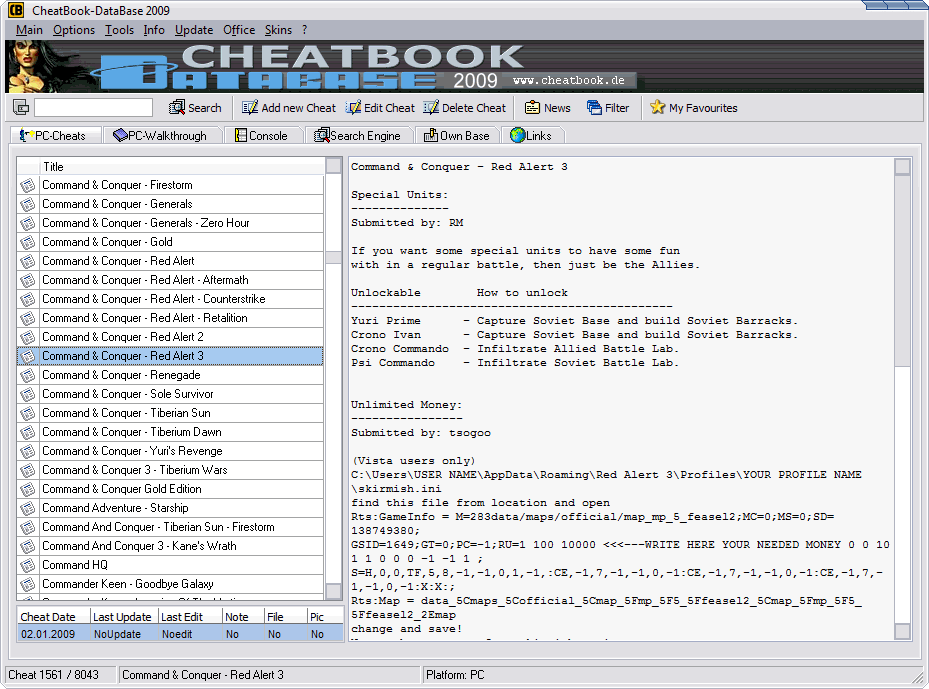 برنامج لكلمات سر الالعاب Cheatbook Database 2009 Cheatbookdatabase2009