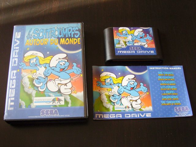 SEGA - Megadrive PAL MD_SCHTROUMPFSAUTOURDUMONDE_PAL