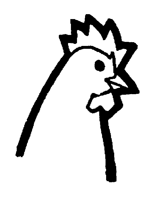 صور تلوين حيوانات Chickenhead