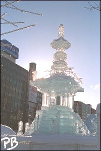 sculpture sur glace Sapporo