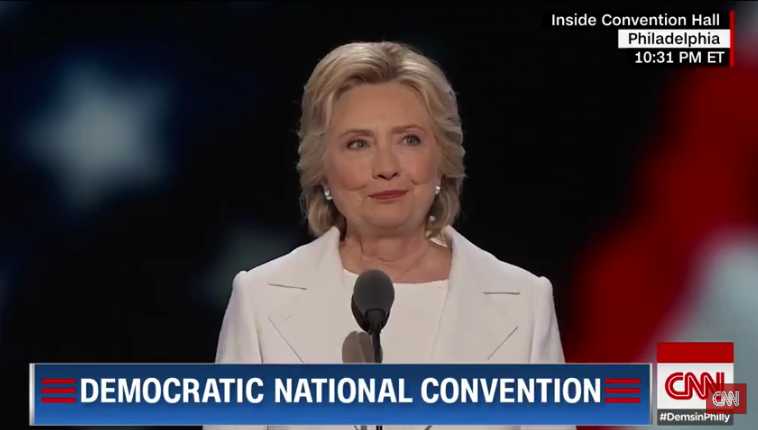 Clinton Vows at DNC to Defend Homosexuality, Abortion If Elected President  Clinton-speech-compressed