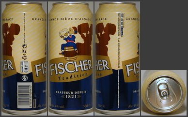 New french beer can - Fischer Tradition Fr_fisch50-007