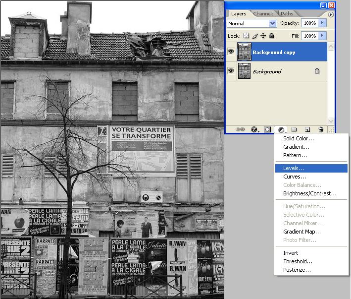 Renforcer une image Noir & Blanc Sous Photoshop 1