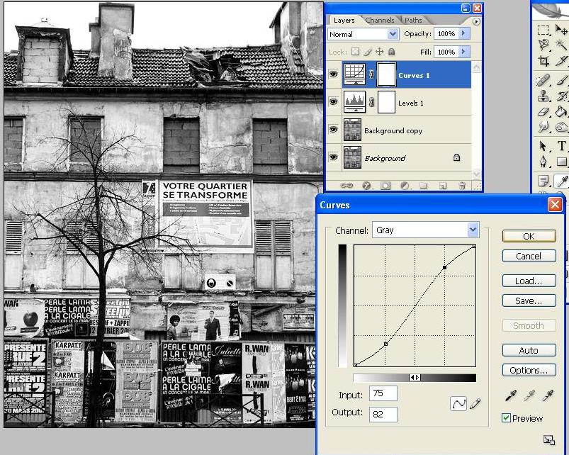 Renforcer une image Noir & Blanc Sous Photoshop 3