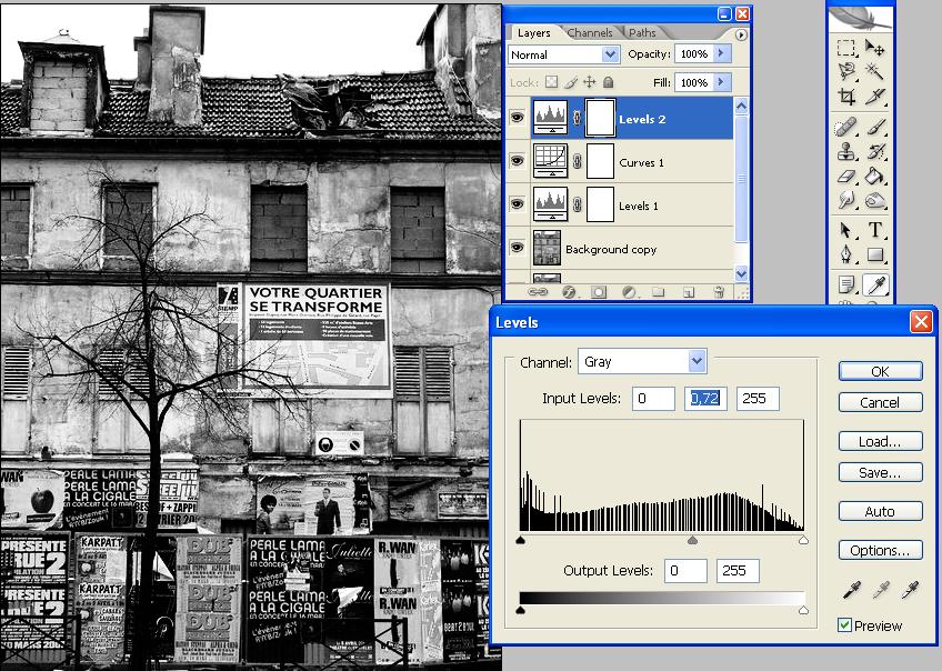 Renforcer une image Noir & Blanc Sous Photoshop 4