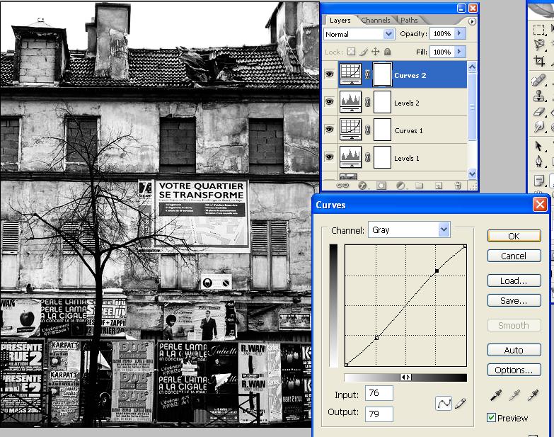 Renforcer une image Noir & Blanc Sous Photoshop 5