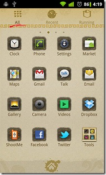 Recopilación Go Launcher Ex Español. Themes y Aplicación. Ink-Theme-App-Drawer_thumb