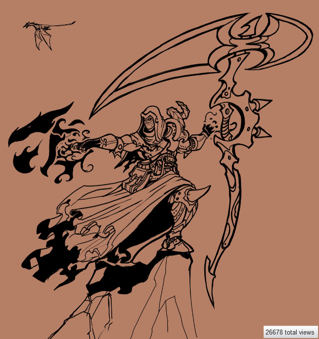 Nova Scythe em Stream LiveDrawThyton