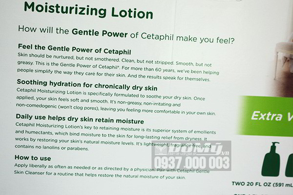 Nước hoa, mỹ phẩm: BỘ SỮA DƯỠNG THỂ DƯỠNG ẨM CETAPHIL MOISTURIZING LOTION CỦA CANADA Set-cetaphil4