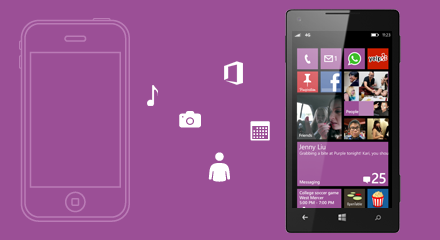 WINDOWS -  شرح طريقة الانتقال من iPhone إلى Windows Phone Switch-concept-from-iphone