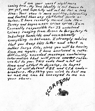 Scorpion letters/ciphers sent to John Walsh Scorpion-Letter-2