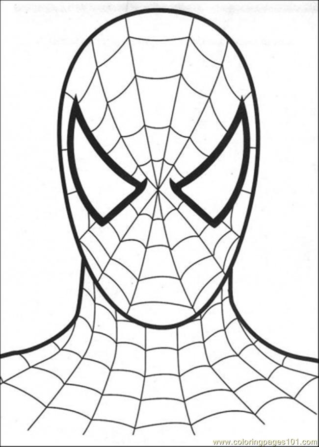  spiderman coloring paper for boys --- can print Headofspiderman_silqp