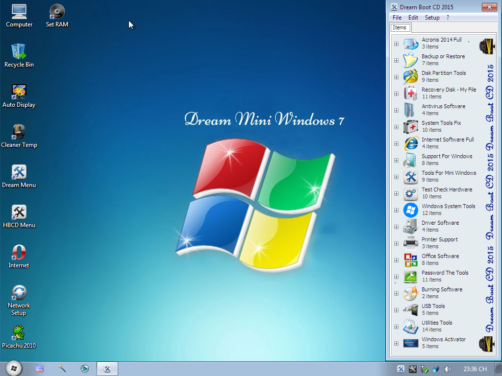 [Soft]Dream Boot CD 2015 By Computer Media Corporaton - Công cụ cứu hộ máy tính đa năng Dream-Boot-CD-2015-Mini-Windows-7