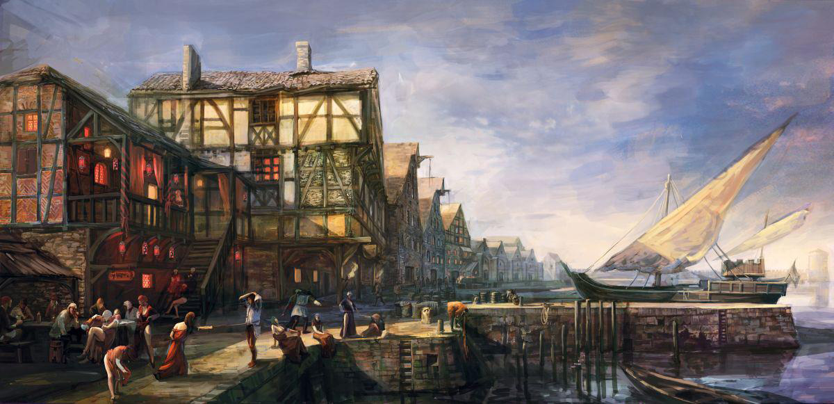 Port w Beltane Witcher_3_Concept_Art_19