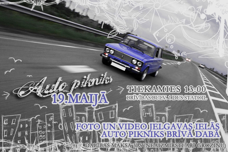 Auto pikniks Jelgavā Auto-pikniks