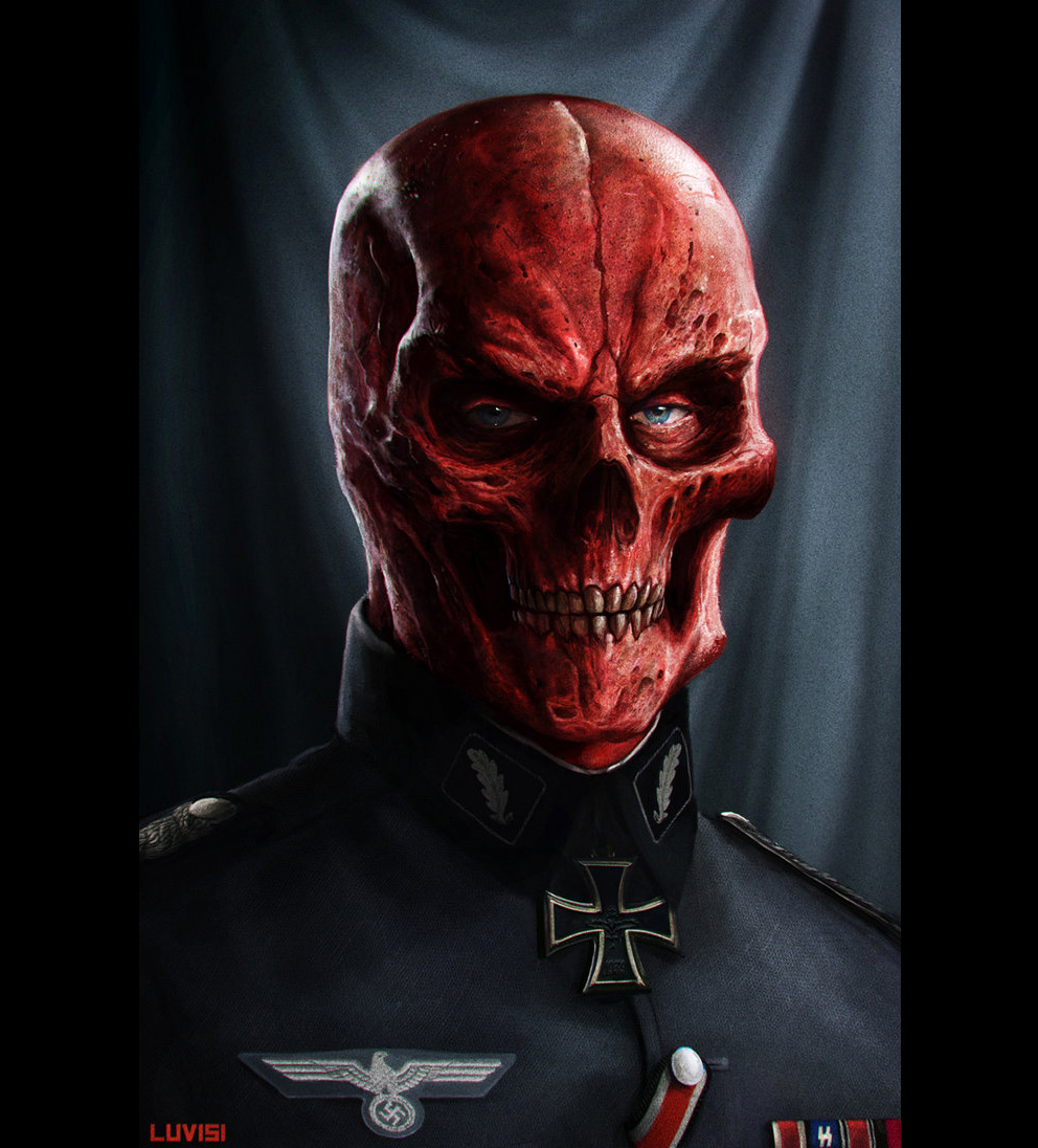 Red & black pictures - Page 2 Portrait-Art-Dan-LuVisi-Red-Skull