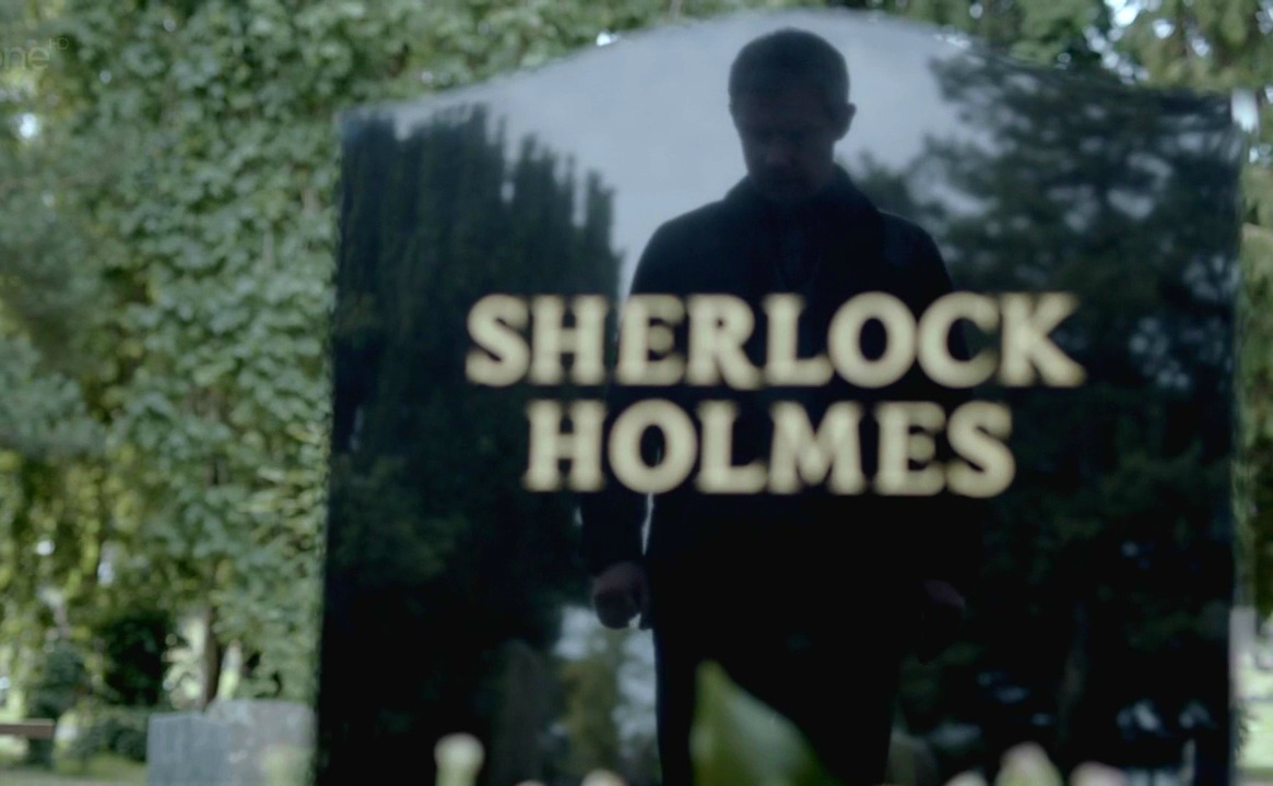 Grób Sherlocka Holmesa John-at-Sherlocks-Grave